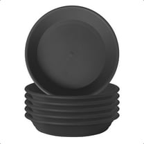 6 pcs 11.5 inch (9.3" at Base) Plastic Plant Saucer Planter Trays, Plant Drip Tray for Indoors, Heavy Thick Durable Planter Bottom Flower Pot Saucers Watering Dish Plant Plate to Catch Water Outdoors