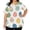 #01 Light Blue, variant on Easter Scrubs for Women Cute Y2k V Neck Bunny Egg Printed Working Uniform Nurse Short Sleeve T-Shirts Soft Stretch Summer Plus Size Tunics Tops, #01 Green XL