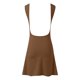 thumbnail image 5 of Vestido mini sin mangas con espalda abierta sexy para mujer - Cuello redondo, ajustado y elástico, 5 of 6