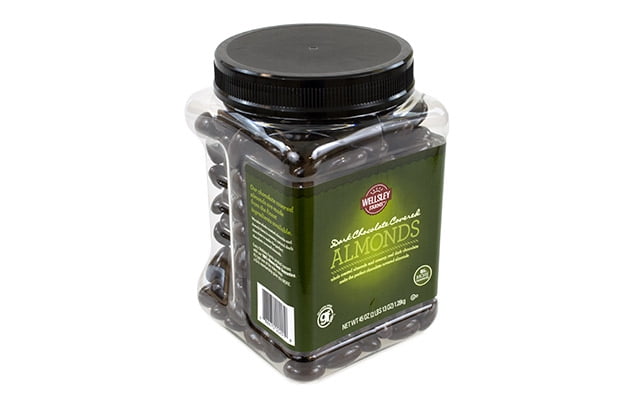 LYNDON REEDE Dark Chocolate-Covered Almonds, 45 oz