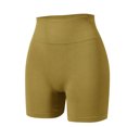 thumbnail image 6 of Costeam Womens Seamless Ribbed High Waist Biker Shorts No Pockets 4 Way Stretch Tummy Control Non See Through Mid Thigh Athletic Workout Casual Short Pants, 6 of 9
