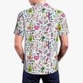 thumbnail image 3 of Balery Fun Animal with Unicorn Printed Men’s Short Sleeve Polo Shirt, Midweight Men's Shirt,Golf Polo shirts -X-Large, 3 of 8
