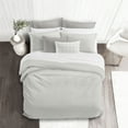 thumbnail image 3 of Basic Ticking Stripes Linen Duvet Cover Set Full, 3 of 5