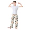 thumbnail image 2 of FORMRS Kids Pajama Pants with Pockets Size 6-8Y Boys Lounge Sleep Bottoms, Orange Christmas Box Pattern, 2 of 8