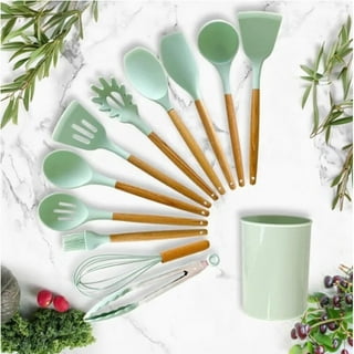 Left-Handed Only from Lefty's Kitchen Tool Set Includes Left-Handed Can Opener 4 Bamboo Utensils and Orange Mitt 6 PCS.