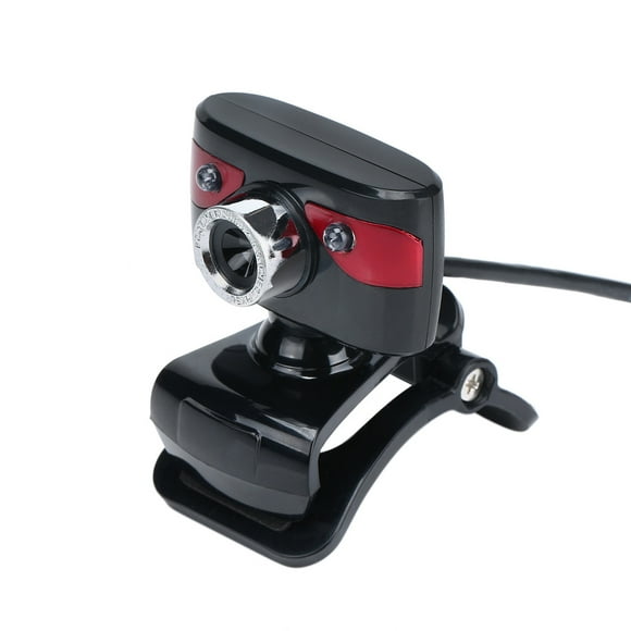 Caméra HD USB 2.0 12 Mégapixels Web Cam 360 Degrés avec Microphone à Clipser pour Bureau