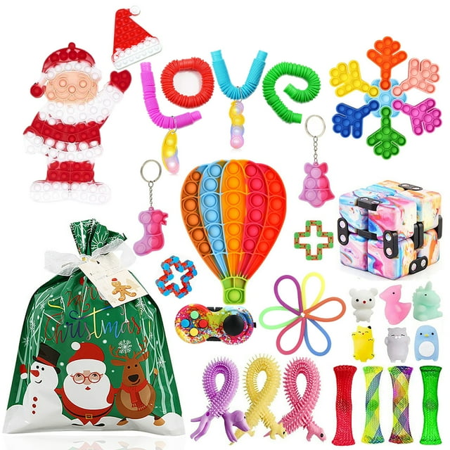 goowrom Christmas Decompression Toys Kit, Stress Relief Squeezing Board Game