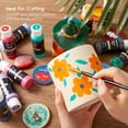 thumbnail image 6 of Acrylic Paint, Shuttle Art 25 Vintage Colors Acrylic Paint Set, 2oz/60ml Bottles, Rich Pigmented, Premium Acrylic Paints for Artists, Beginners on Rocks Crafts Canvas Wood Ceramic, 6 of 8