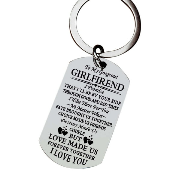 Valentine's Day Gifts for Woman Titanium Steel Keychain For Father'S Day Gift Birthday Present Stainless Keychai B