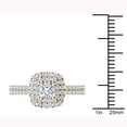 thumbnail image 4 of 1-1/4 Carat T.W. Diamond Double Halo 14kt Yellow Gold Engagement Ring, 4 of 5