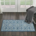 thumbnail image 6 of Nourison Jubilant Geometric Floral Ivory/Blue 2' x 4' Area Rug, (2' x 4'), 6 of 8