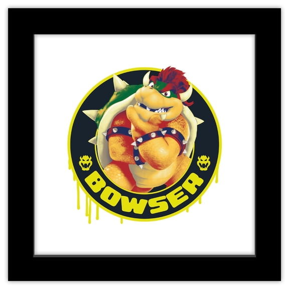 Gallery Pops® Nintendo The Super Mario Galaxy Movie (2026) - Bowser Ring Wall Art, Black Framed Version
