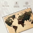 thumbnail image 6 of Elephant Stock Unique World Map Wall Art - Horizontal Canvas Wall Art - Living Room Wall Decor - Map Canvas - Brown And Green Decor - 51" x 34", 6 of 8