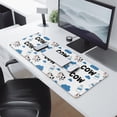 thumbnail image 2 of Long Mouse Pads for Desk,White Cow Milk Cloud Pattern Desk Mats on Top Of Desks, Desk Mouse Pad Extra Large with 3mm Non-Slip Base and Stitched Edge for Gaming,Office,Work,Home 31.5"x11.8", 2 of 6