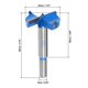 thumbnail image 3 of Brocas Forstner de 40 mm, abridor de barrena para sierra perforadora de madera de carburo de tungsteno, cortador de brocas para perforación de bisagras para carpintería (azul, gris), 3 of 5