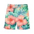 thumbnail image 5 of Men's Hawaii Printed Shorts Drawstring Elastic Waist Casual Loose Boardshorts Summer 2024 Fashion Beachwear Multicolor,XXXL, 5 of 5
