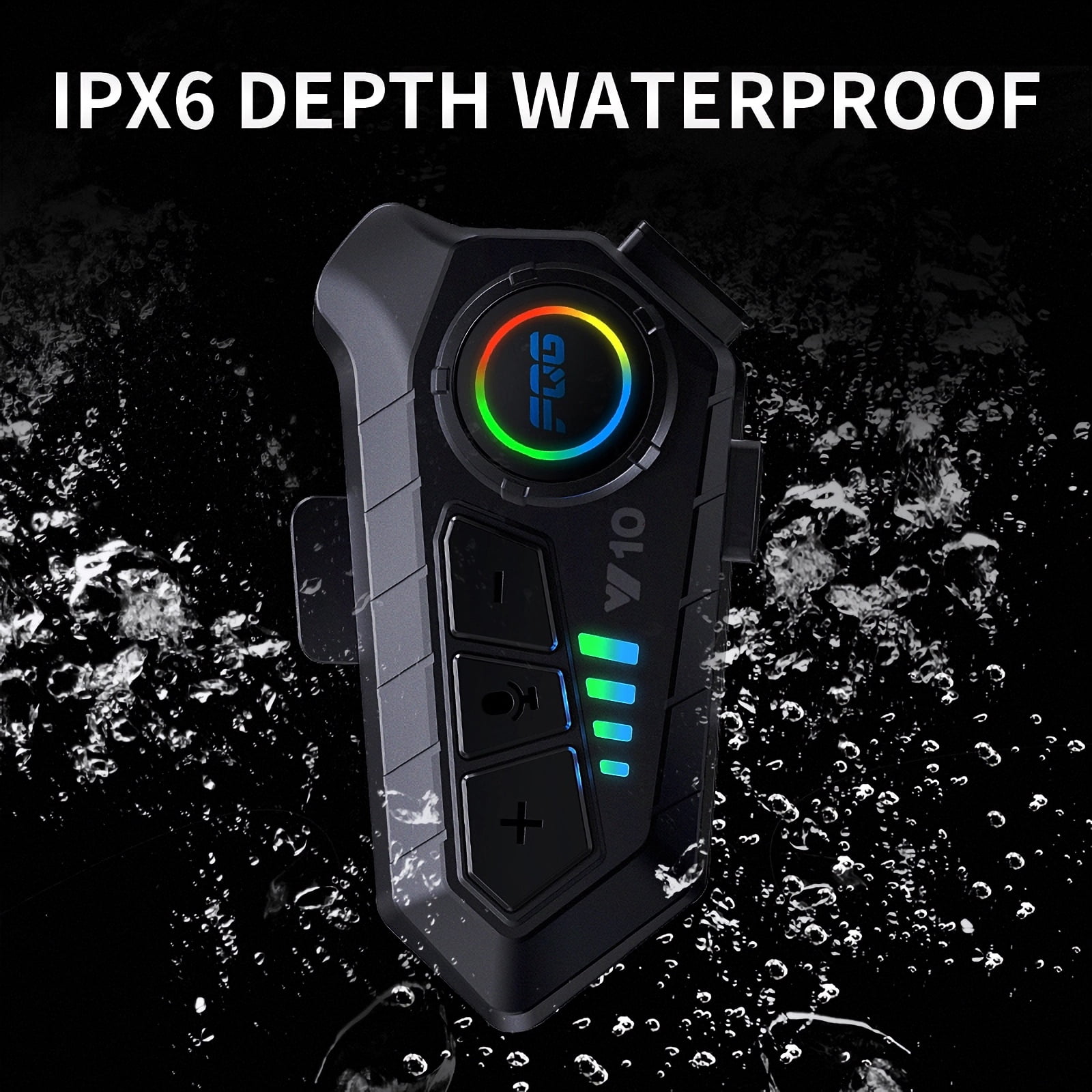 Toopower Motorcycle Helmet Bluetooth with Noise Reduction, Wireless Speakers, Microphone, Long-Range Connection
