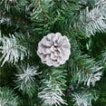 thumbnail image 3 of Yaheetech 7.5ft Pre-decorated Frosted Artificial Christmas Tree with Pinecones, Green, 3 of 7