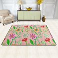 thumbnail image 6 of ZICANCN Area Rugs Doormat , Hand , Painted Flowers Facecloth Non-Slip Floor Mat Rug for Living Room Kitchen Sink Area Indoor Outdoor Entrance 72"x48", 6 of 9