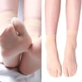 thumbnail image 2 of Lerpwige Women's Silk Thin Sheer Ankle Socks Split Toe Flip Flip See Through Crew Socks, 2 of 20