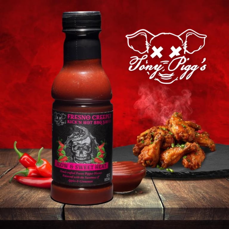 Tony Pigg's, Fresno Creeper Kickin' Hot BBQ Sauce - Walmart.com