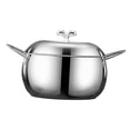 thumbnail image 3 of Olla de acero inoxidable para cocinar, utensilios de cocina, Base Universal, olla profunda fácil de limpiar con tapa para sopa, cocina, estofado, 3 of 8