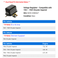 thumbnail image 2 of Regulator - Compatible with 1961 - 1969 Chrysler Imperial 1962 1963 1964 1965 1966 1967 1968, 2 of 2