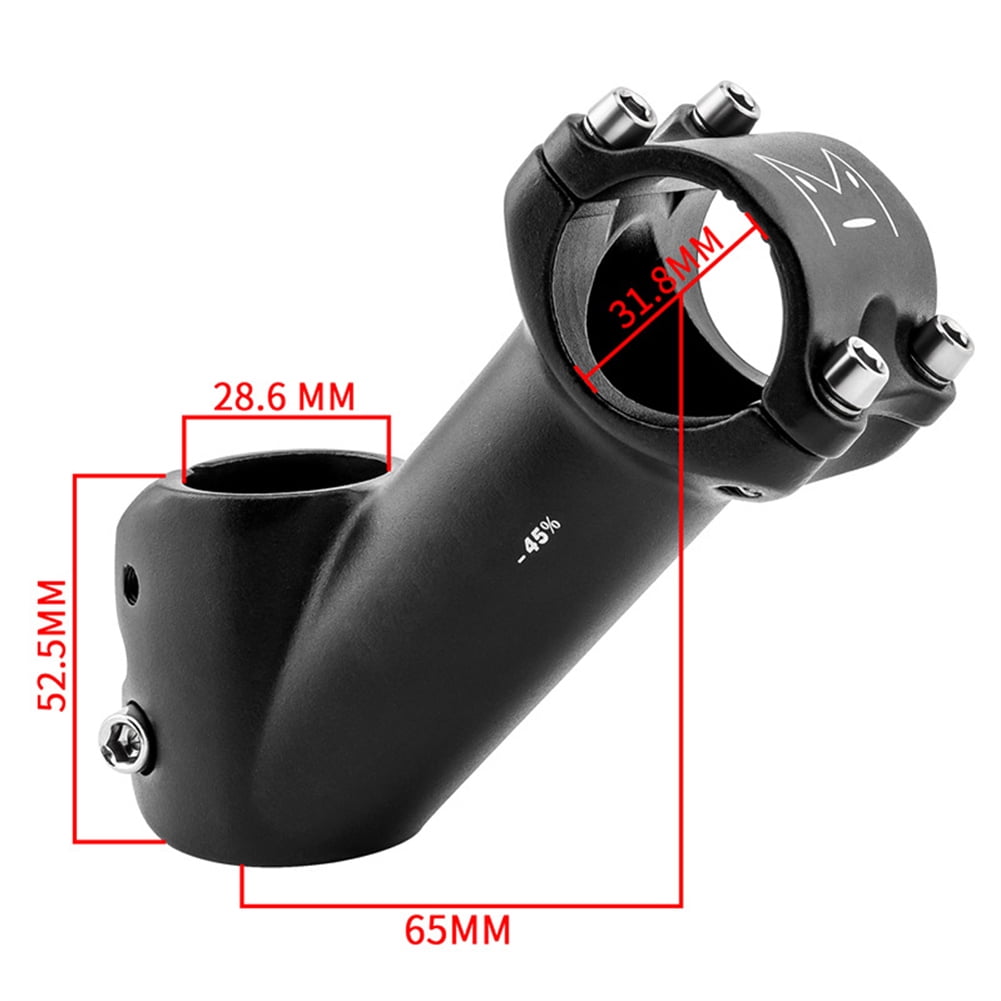 31.8mm Mountain Road Bike Stem Ultra light 45 Degrees Aluminum Alloy Handlebar Riser Increase Device Walmart