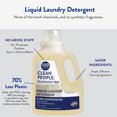 thumbnail image 2 of Clean People Liquid Laundry Detergent, Safer Ingredients, Fragrance Free, 200 Load, 2 of 6
