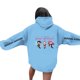 thumbnail image 3 of Pop cazadora para niña Demo-n Hunters Unisex Fashion Hooded Sweatshirt Streetwear Soft Comfortable Long Sleeve Hoodie for Daily Wear Spring Fall Winter （Sky Blue）, 3 of 4