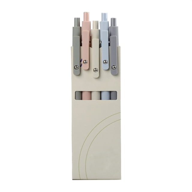 pdqouc Back To School Season Neutral Pen High School Morandi 5 Boxed Pen Pens for College School office Supplies Classroom Stationery Writing Supplies 5ml