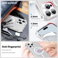 thumbnail image 3 of Allytechgroup Compatible with iPhone 13 Pro Max Case for Women Girls, Compatible with Magsafe Slim Phone Case Shockproof Magnetic Back Cover for iPhone 13 Pro Max, Clear, 3 of 6