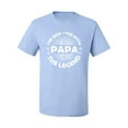 thumbnail image 2 of Wild Bobby, Papa Man Myth Legend Funny Dad Uncle Papa Granpa Dad Gift, Father's Day, Men Graphic Tee, Light Blue, 4X-Large, 2 of 4