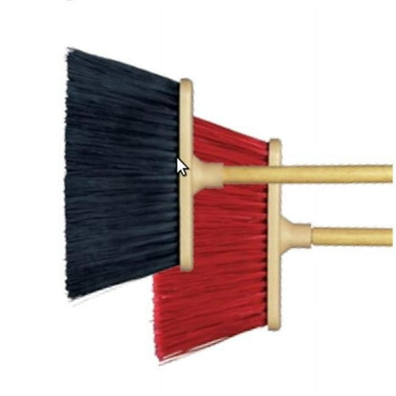 Milwaukee Dustless Brush Heavy-Duty Polypropylene Plastic Back Broom Case Of 12