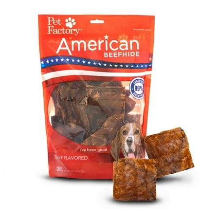 UPC: 0094983283628 | Pet Factory American Beefhide Chips Beef Flavored – 22oz