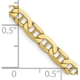 thumbnail image 4 of Avariah Diamonds Solid 10K Yellow Gold 4mm Concave Anchor Chain - 7" Bracelet, 4 of 8