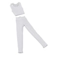 thumbnail image 4 of Chaleco y pantalones a escala 1/12, ropa de muñeca hecha a mano, disfraz para modelo de muñeca de 6 pulgadas. Blanco, 4 of 8