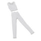 thumbnail image 5 of 1/12 traje de chaleco y pantalones para mujer, accesorio de ropa en miniatura para modelo de muñeca de 6 ", figuras de femeninos , Blanco Hugo Figura chaleco, 5 of 10