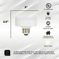 thumbnail image 2 of SLEEKLIGHTING E26 11W LED Puck Light Bulb Dimmable 2700K 800lm, UL Listed - Warm Light (4 Pack), 2 of 6