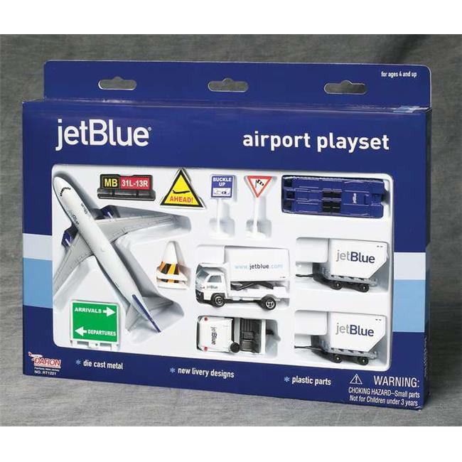 Playset USA Toy Diecast Plane Set New JET BLUE AIRWAYS AIRPORT PLAY SET MODEL 