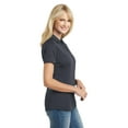 thumbnail image 3 of Port Authority Ladies Diamond Jacquard Polo-4XL (Graphite), 3 of 6