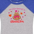thumbnail image 4 of Inktastic Heart Belongs to Grandpa Girls Baby Bodysuit, 4 of 5