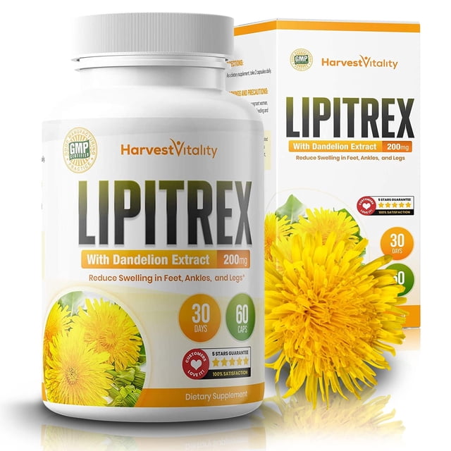 Suplemento para aliviar la retención de agua Lipitrex de Harvest Vitality