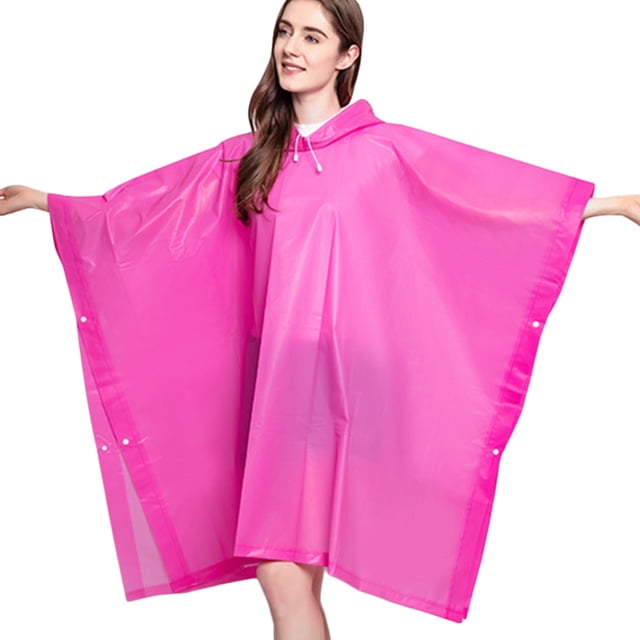 Poncho impermeable para lluvia al aire libre para senderismo y lluvia para adultos para mujeres y hombres