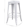 thumbnail image 3 of vidaXL Bar Stool Bar Seat Counter Height Island Stool for Pub Kitchen Steel, 3 of 35