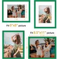 thumbnail image 3 of Vittanly Diploma Frame, Premium Material with Shatter Resistant Plexiglass, Display Pictures 6x8 with Mat or 8.5x11 without Mat, 8.5x11 Picture Frame for Wall or Table Top Display, Green, 1 Pack, 3 of 6