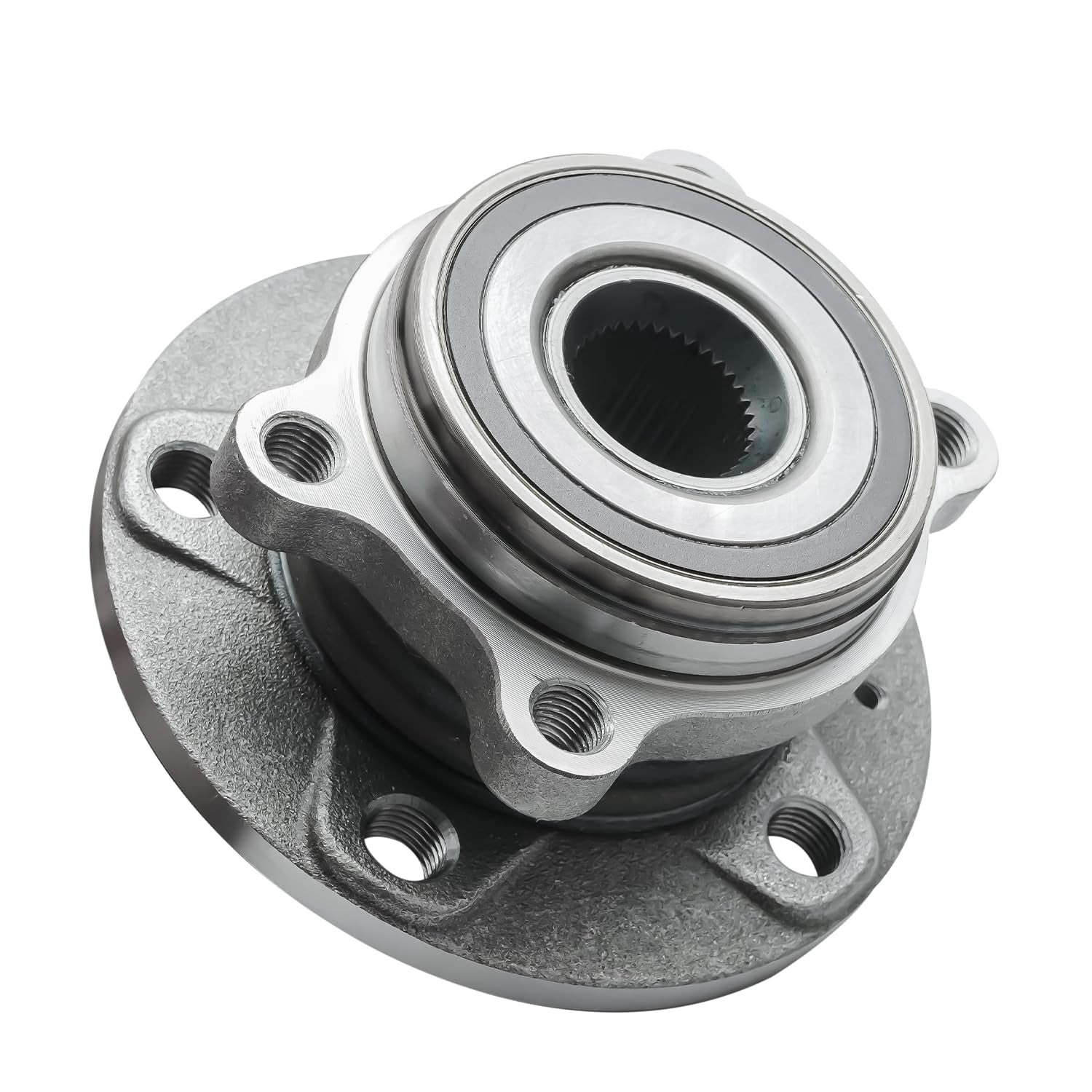 Detroit Axle - Pair Front Wheel Bearing and Hubs for 04-13 Audi A3 15-18 Q3 Quattro 08-15 TT Quattro 12-19 VW Beetle 09-17 CC 07-16 EOS 06-14 GTI 10-14 Golf 05-18 Jetta 06-10/12-22 Passat 09-17 Tigua