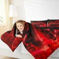thumbnail image 5 of Feelyou Neon Race Car Bedding Comforter Set for Kid, Fashion Automobile Twin Comforter Sets, Red Racing Horse Animal Reversible Bedding Set, Luxury Bedroom Decor, 2-Piece, 5 of 9