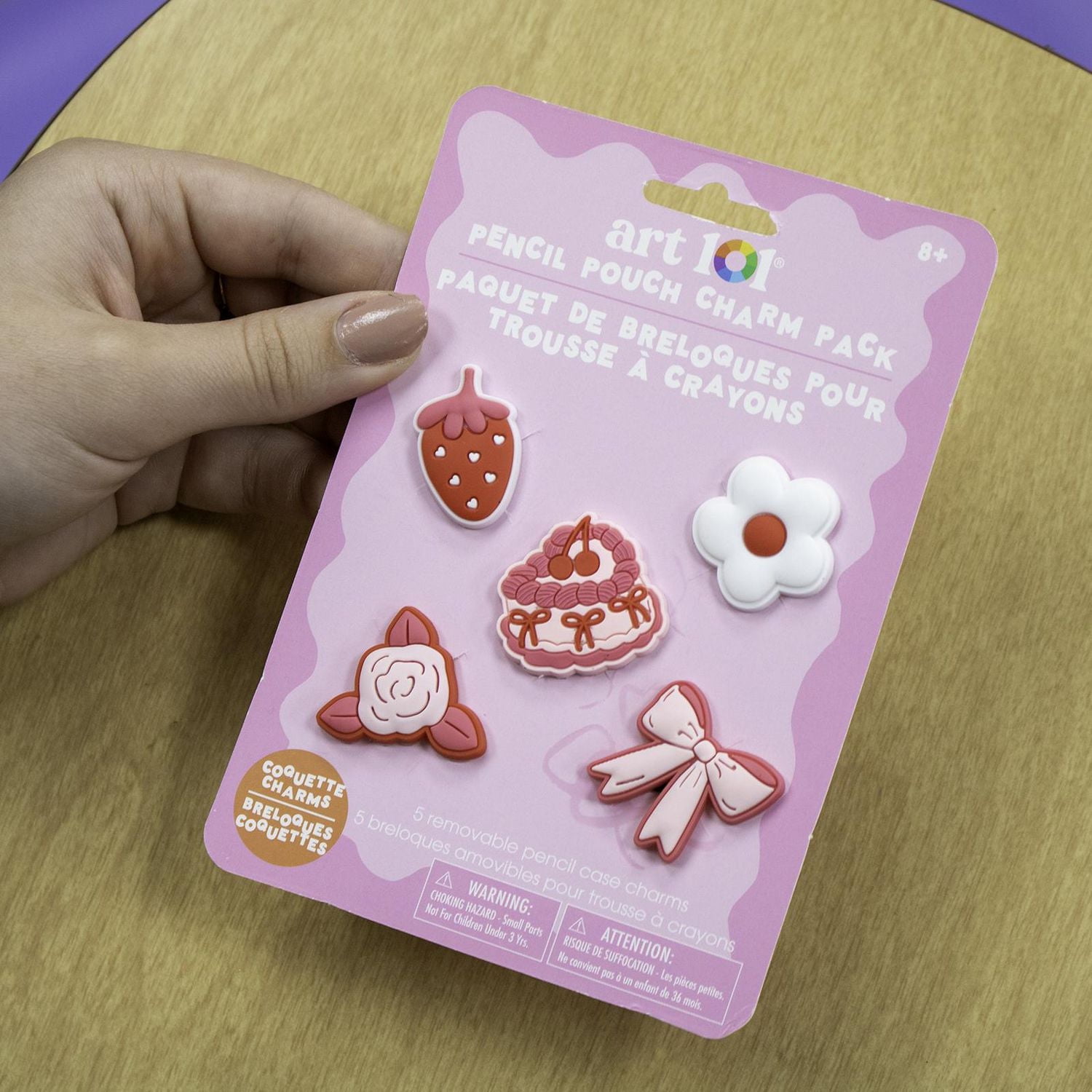 Art 101 Charm Pack for Pencil Pouch, Coquette Edition