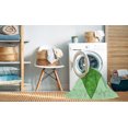 thumbnail image 2 of Ahgly Tapis Rond Lavable en Machine Intérieur Transitionnel Vert Clair, 5 Pieds Rond, 2 of 7